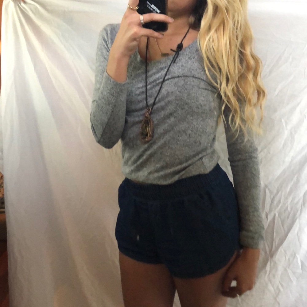 Grey me to we long sleeve shirt.